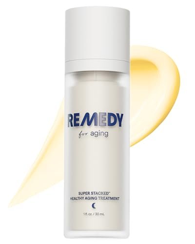 Remedy for Healthy Aging - Retinal, Resveratrol, Glycolic Acid, Argireline, Ferulic Acid, Matrixyl 3000 - Anti-Aging Serum for Wrinkles, Uneven Texture & Tone - By Dermatologist Dr. Shah (1 Fl Oz) Avelisse