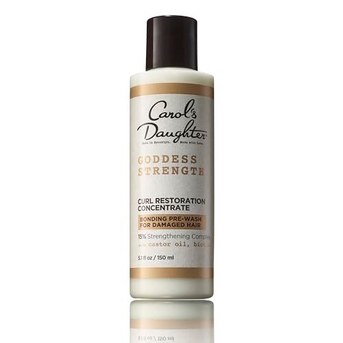 Carol's Daughter Goddess Strength Curl Restoration Concentrate, Bonding Pre-Shampoo Hair Repair Treatment for Damaged Hair, 5.1 Fl Oz - görsel 1