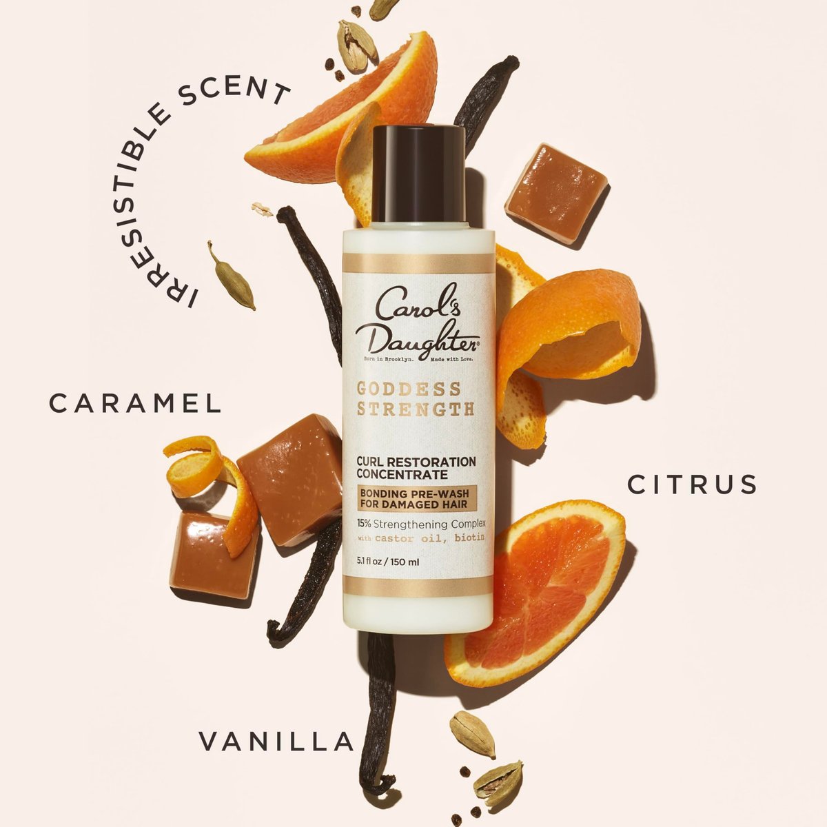 Carol's Daughter Goddess Strength Curl Restoration Concentrate, Bonding Pre-Shampoo Hair Repair Treatment for Damaged Hair, 5.1 Fl Oz - görsel 12