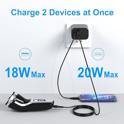 BIYTC 5V USB Charger Compatible with Philips Norelco Shavers – Replacement Charging Cable for QP2724, MG5910, MG9525, and More