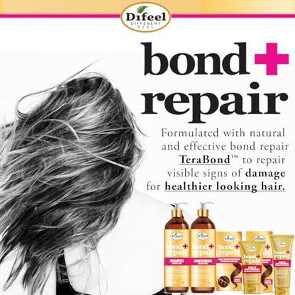Difeel Bond & Repair Sulfate Free Shampoo - 33.8 oz Restorative Shampoo for Natural Hair