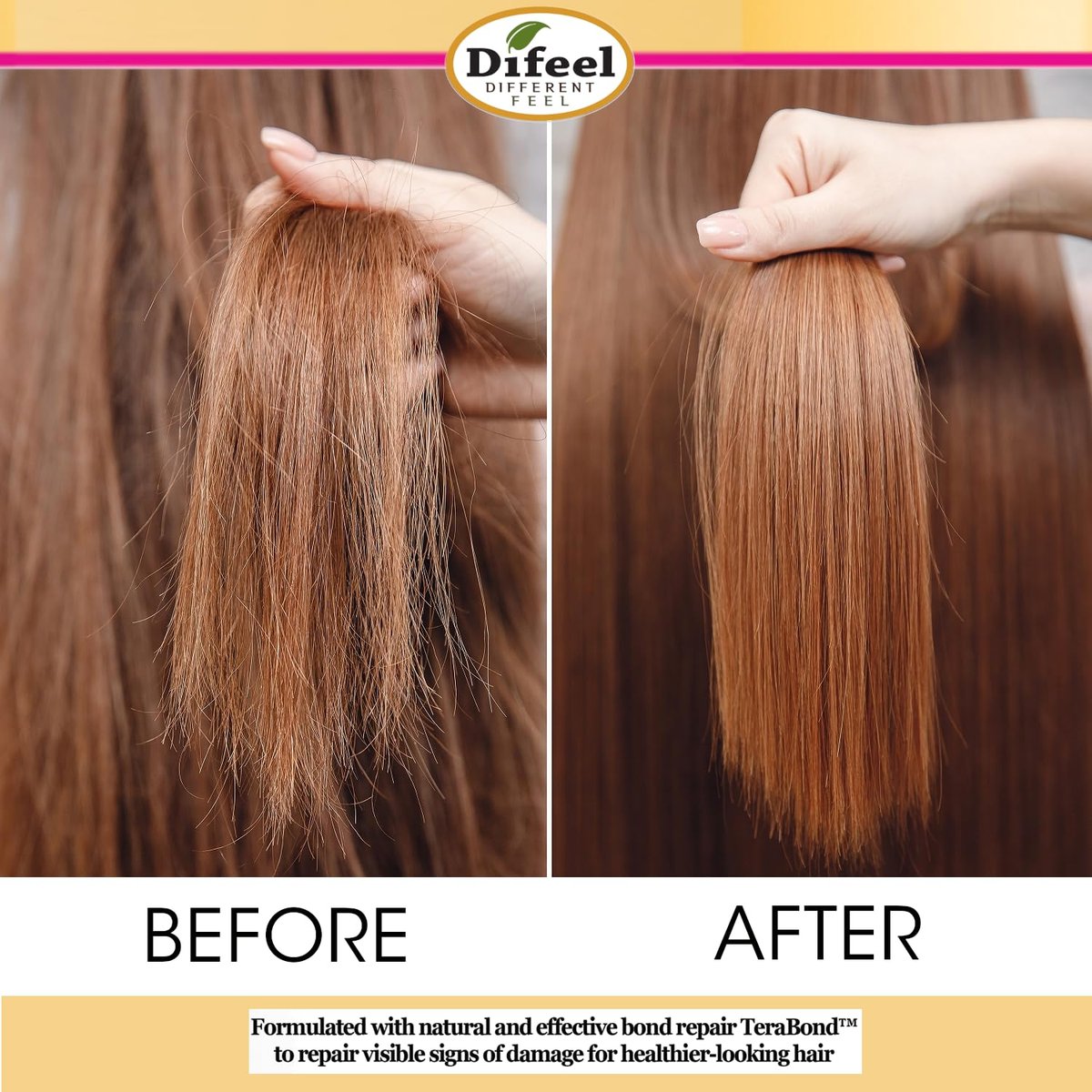 Difeel Bond & Repair Sulfate Free Shampoo - 33.8 oz Restorative Shampoo for Natural Hair - görsel 7