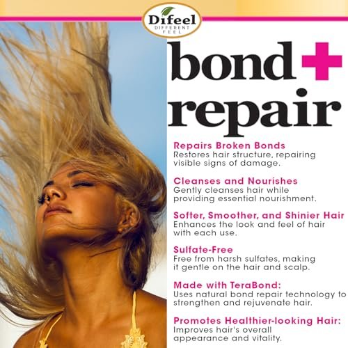 Difeel Bond & Repair Sulfate Free Shampoo - 33.8 oz Restorative Shampoo for Natural Hair - görsel 10
