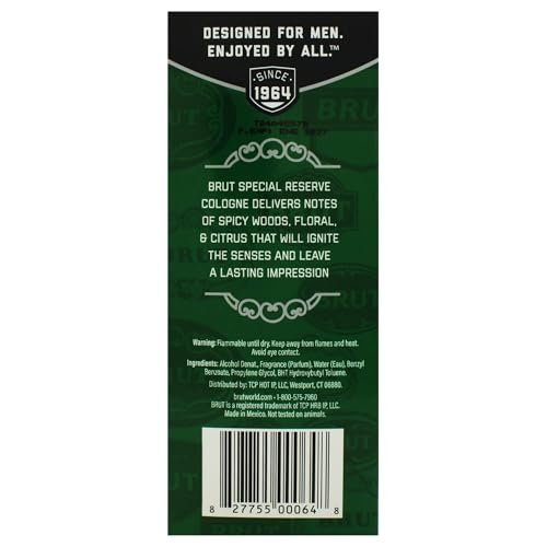 Brut Special Reserve for Men - 3.4 oz Eau de Cologne Spray Avelisse