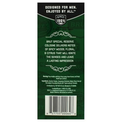 Brut Special Reserve for Men - 3.4 oz Eau de Cologne Spray Avelisse