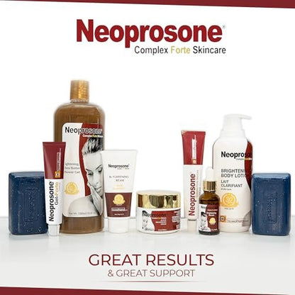 Neoprosone Skin Brightening Gel - 1 fl oz / 30 ml - Daily Moisturizer with Alpha Arbutin for Oily, Combination, Sensitive Skin - Face & Body
