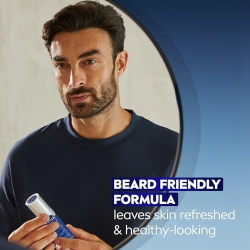 NIVEA MEN Age Defense Instant Hydrating Face Serum for Dry Skin - With Pro-Retinol and Hyaluronic Acid - Reduces Fine Lines and Wrinkles - 1.7 Fl Oz - görsel 13