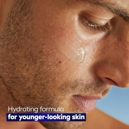 NIVEA MEN Age Defense Instant Hydrating Face Serum for Dry Skin - With Pro-Retinol and Hyaluronic Acid - Reduces Fine Lines and Wrinkles - 1.7 Fl Oz