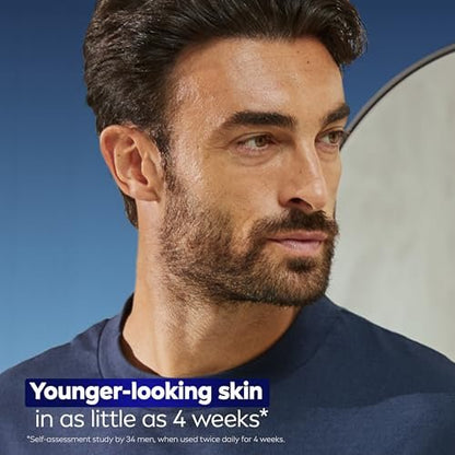 NIVEA MEN Age Defense Advanced Face Serum for Dark Spots with Thiamidol + Hyaluronic Acid, Fast-Absorbing Serum for Men, Reduces Dark Spots, Fine Lines & Wrinkles, 1 Fl Oz