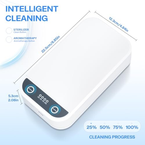 LXIANGN Nail Tool Sterilizer with Blue Light - Portable USB Sterilizer for Nail Tools, Manicure Tools, Tweezers, Jewelry, Phone, Beauty Tool Cleaner Machine for Salon & Home Avelisse