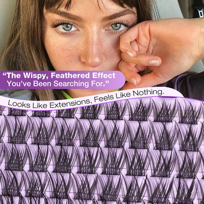 Natural Lash Clusters Kit Wispy Eyelash Clusters CC-Curly 132 pcs DIY Lash Extension Kit with Bond, Seal & Remover – Mavphnee Avelisse