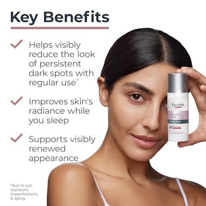 Eucerin Radiant Tone Night Cream with Thiamidol - Dark Spot Corrector & Night Moisturizer, 1.7 oz Avelisse