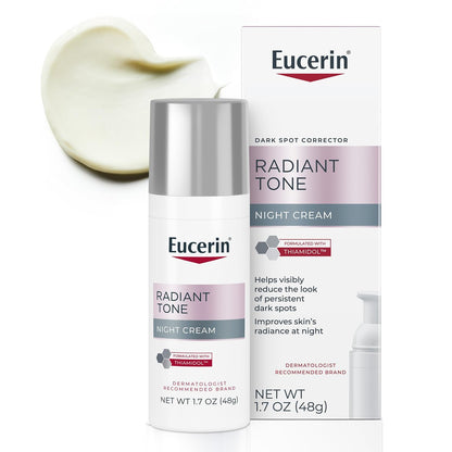 Eucerin Radiant Tone Night Cream with Thiamidol - Dark Spot Corrector & Night Moisturizer, 1.7 oz Avelisse