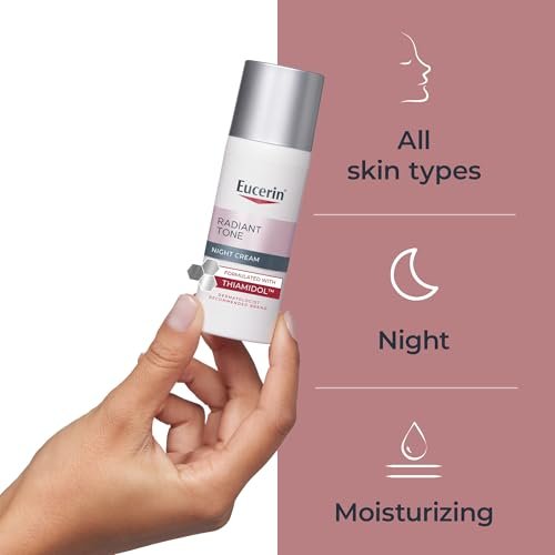 Eucerin Radiant Tone Night Cream with Thiamidol - Dark Spot Corrector & Night Moisturizer, 1.7 oz Avelisse