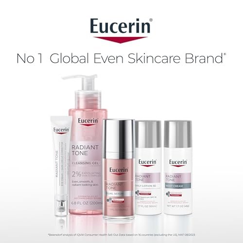 Eucerin Radiant Tone Face Cleanser Gel with 2% Exfoliating AHA Complex – Gentle Daily Face Wash, 6.8 Fl Oz Avelisse