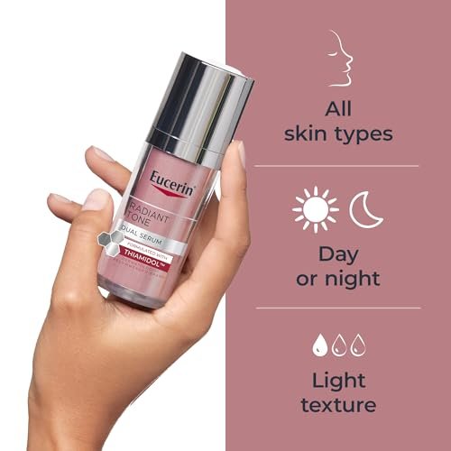 Eucerin Radiant Tone Dual Serum Dark Spot Corrector with Thiamidol and Hyaluronic Acid, 1 Fl Oz Avelisse