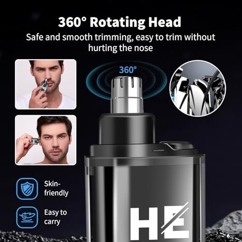 HIENA PRO Professional Hair Clipper Set for Men - Cordless Barber Clippers & Trimmer Kit, Electric Beard Trimmer & Nose Trimmer, Foil Shaver, Gifts for Men Avelisse