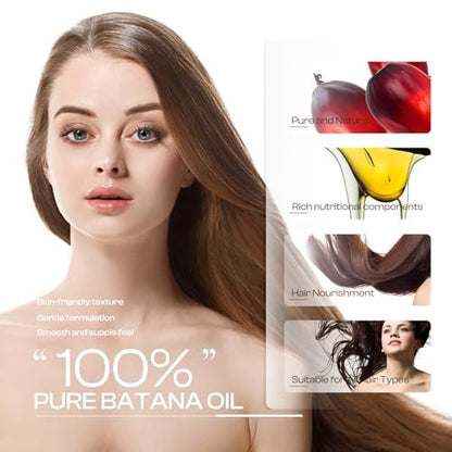 LHOPEBK Nature Organic Batana Oil for Hair Growth – Pure Natural Oil for Thicker, Stronger Hair, 4.23 fl oz
