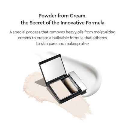 HERA Airy Blurring Powdered Primer – Poreless, Long-Lasting Korean Makeup, Moisturizing Cream-to-Powder, All Skin Types, Travel-Friendly, Smoothing & Oil Absorbing, 0.29 oz Avelisse