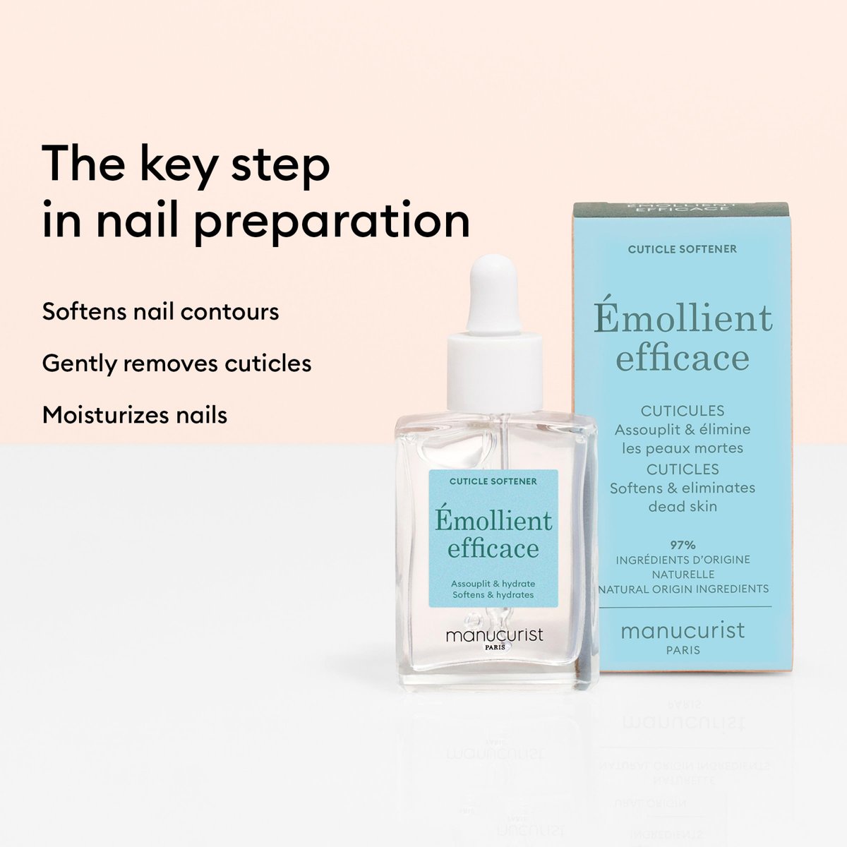 Manucurist Active Discovery Kit - Vegan Nail Care Set Made in France - Manicure Set with File, Buffer, Cuticle Remover, Serum & Active Glow - Gift for Women Avelisse