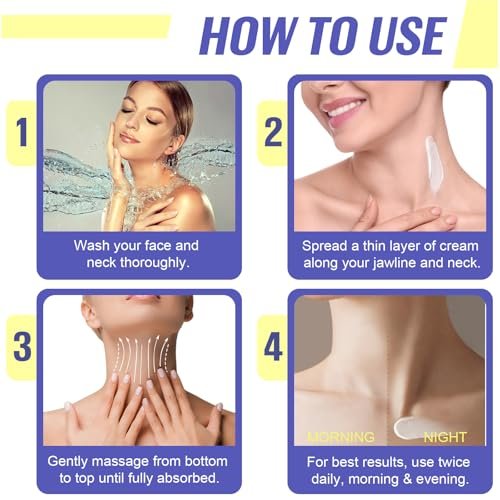 Neck Firming Cream – Moisturizing Neck Cream for Tightening & Fine Lines, Smoothing & Hydrating, 1.7 Fl Oz - görsel 8