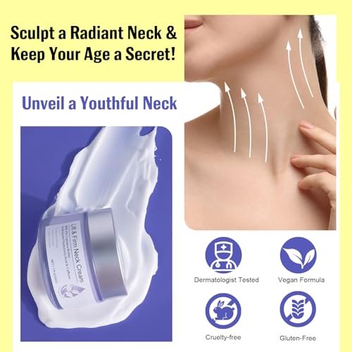 Neck Firming Cream – Moisturizing Neck Cream for Tightening & Fine Lines, Smoothing & Hydrating, 1.7 Fl Oz - görsel 6