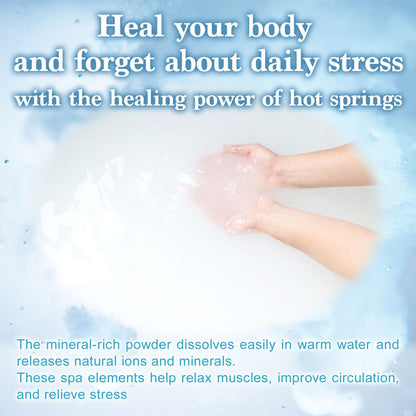 Yunohana Japanese Hot Spring Bath Salts – 100% Natural Mineral Bath Powder from Okuhida Onsen, No Chemicals, 250g Avelisse