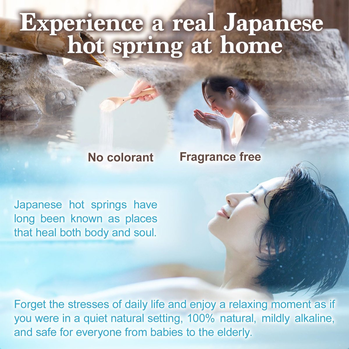 Yunohana Japanese Hot Spring Bath Salts – 100% Natural Mineral Bath Powder from Okuhida Onsen, No Chemicals, 250g Avelisse