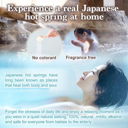 Yunohana Japanese Hot Spring Bath Salts – 100% Natural Mineral Bath Powder from Okuhida Onsen, No Chemicals, 250g Avelisse
