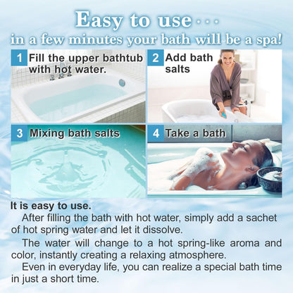 Yunohana Japanese Hot Spring Bath Salts – 100% Natural Mineral Bath Powder from Okuhida Onsen, No Chemicals, 250g Avelisse