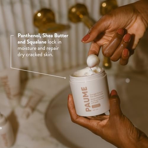 PAUME Overnight Hand and Foot Hydration Mask – Moisturizing Treatment for Dry Hands and Cracked Feet, Unscented Shea Butter, Restores Softness & Smoothness, 3.4 oz Avelisse
