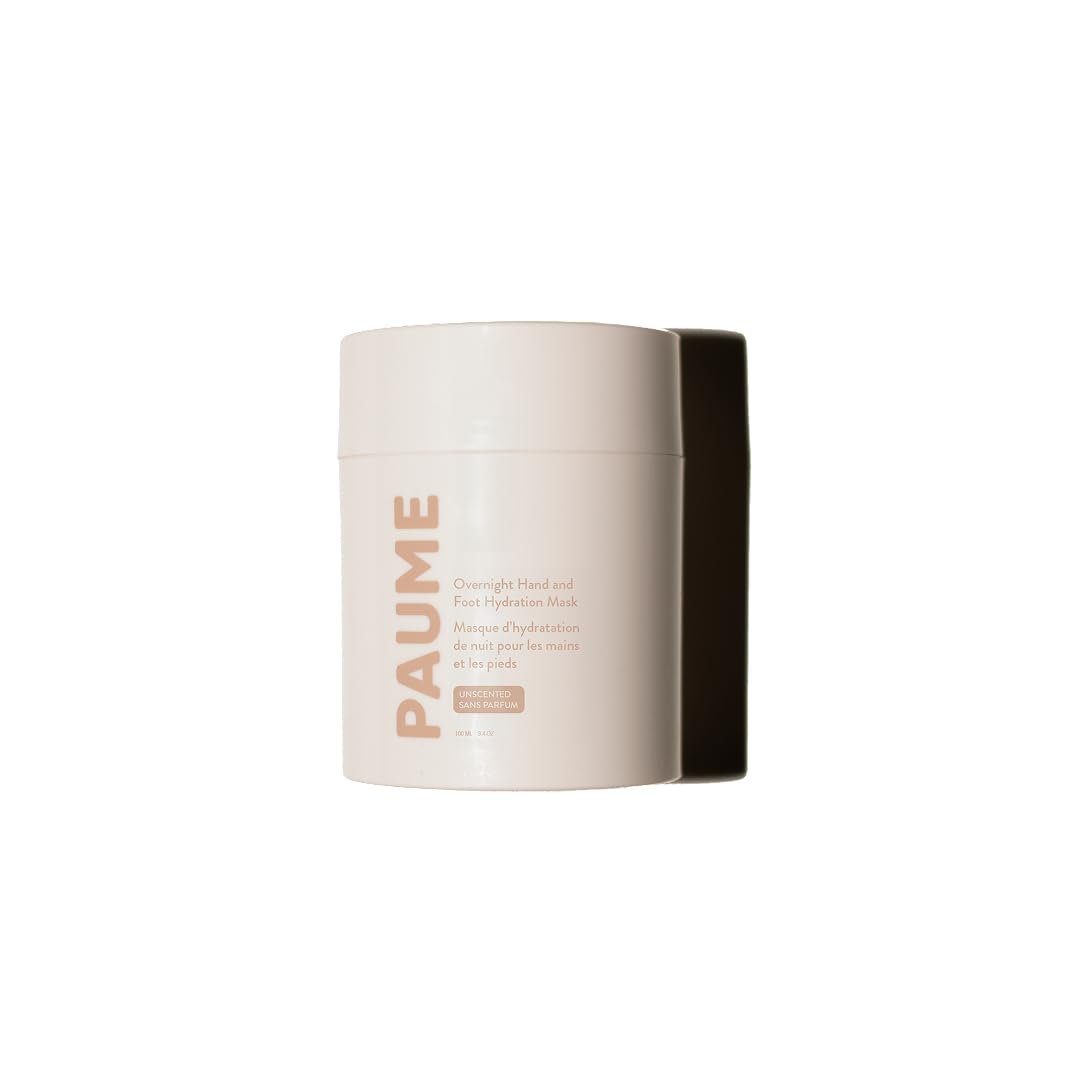 PAUME Overnight Hand and Foot Hydration Mask – Moisturizing Treatment for Dry Hands and Cracked Feet, Unscented Shea Butter, Restores Softness & Smoothness, 3.4 oz Avelisse