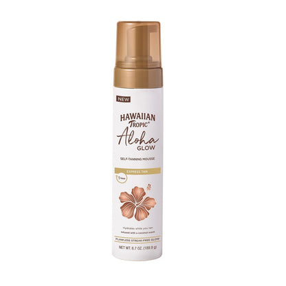 Hawaiian Tropic Aloha Glow Express Self Tanning Mousse, 6.7 oz - Natural-Looking Sunless Tan in 1 Hour Avelisse
