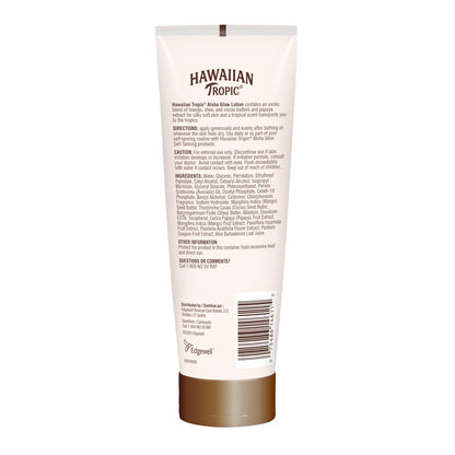Hawaiian Tropic Aloha Glow Tan Extender Lotion - After Sun Moisturizer with Shea Butter & Cocoa Butter, 8 oz