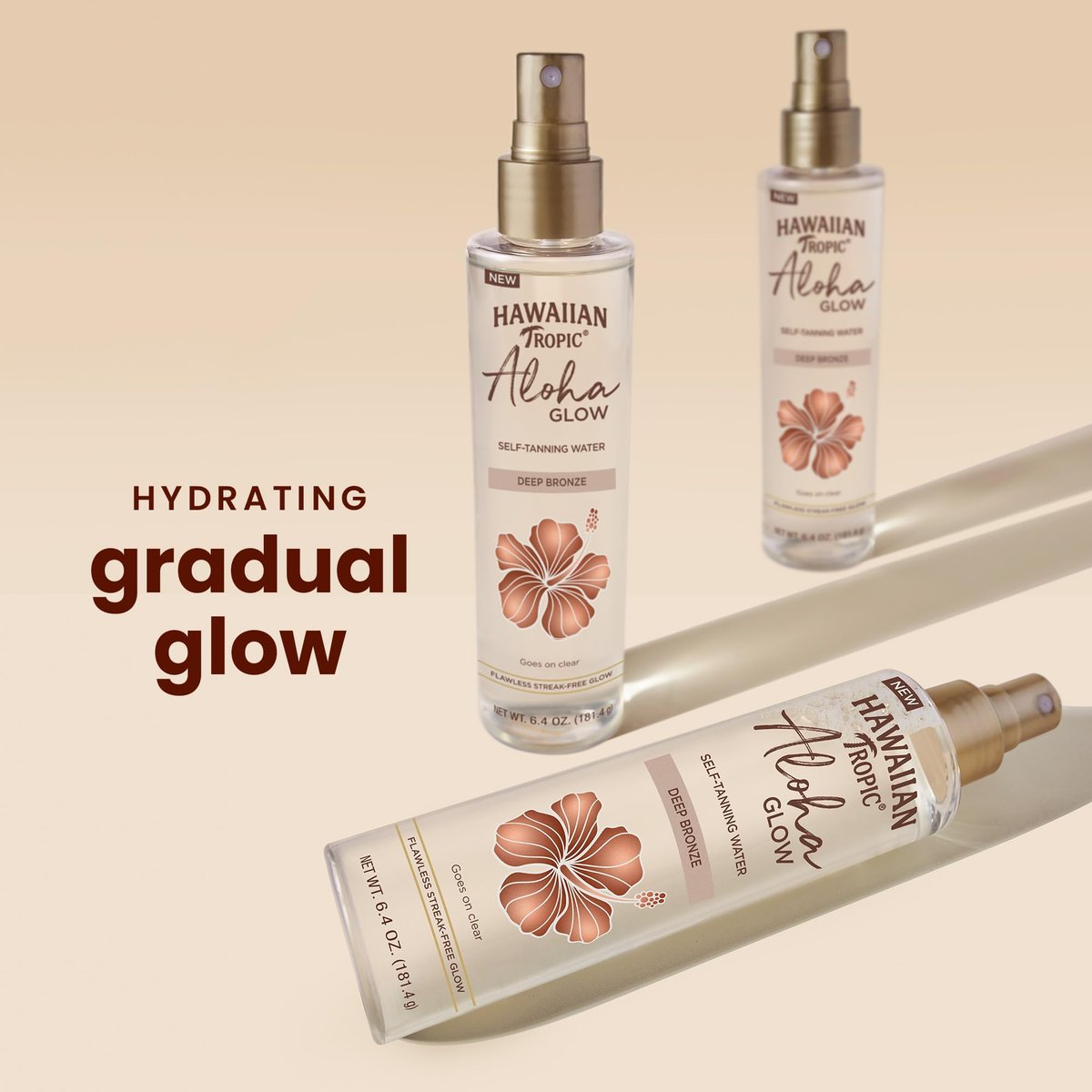 Hawaiian Tropic Aloha Glow Self Tanning Water – Sunless Tanning Mist for a Deep Bronze Glow, 6.4 oz Avelisse