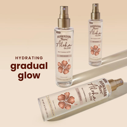 Hawaiian Tropic Aloha Glow Self Tanning Water – Sunless Tanning Mist for a Deep Bronze Glow, 6.4 oz Avelisse