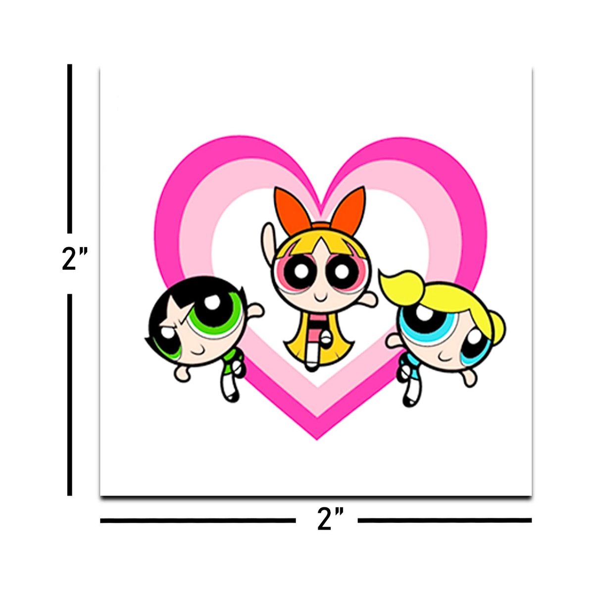 Powerpuff Girls Temporary Tattoos Party Favors Bundle – 72 Perforated 2x2 Inch Tattoos for Kids, Boys, Girls | Powerpuff Girls Party Supplies - görsel 4