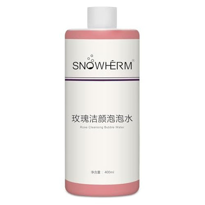 ELitzia Oxygen Bubble Machine Special 400ml/13.5 Fl. Oz Rose Solution for Deep Facial Cleaning, Moisturizing, and Oil Control - Water Element Essence Bubble Liquid (Rose)