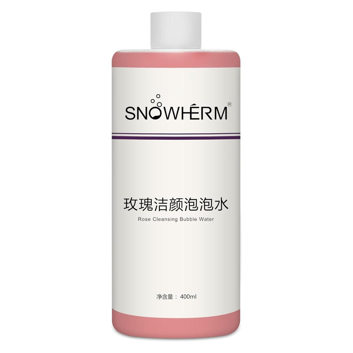 ELitzia Oxygen Bubble Machine Special 400ml/13.5 Fl. Oz Rose Solution for Deep Facial Cleaning, Moisturizing, and Oil Control - Water Element Essence Bubble Liquid (Rose) - görsel 1