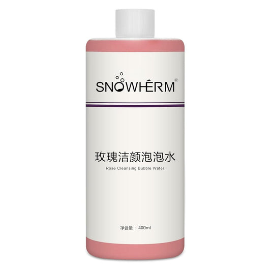 ELitzia Oxygen Bubble Machine Special 400ml/13.5 Fl. Oz Rose Solution for Deep Facial Cleaning, Moisturizing, and Oil Control - Water Element Essence Bubble Liquid (Rose)