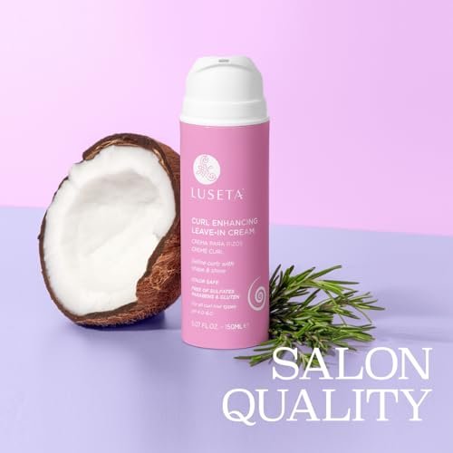 Luseta Curl Defining Cream - Hydrating Leave-In for Curly Hair, Frizz Control & Shine, Sulfate Free, 5.07 oz Avelisse