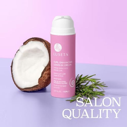 Luseta Curl Defining Cream - Hydrating Leave-In for Curly Hair, Frizz Control & Shine, Sulfate Free, 5.07 oz Avelisse