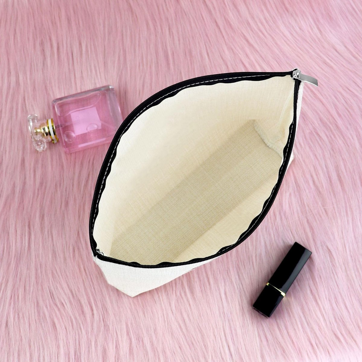 Surrogate Mom Gift - Surrogacy Appreciation Makeup Bag, Thank You Cosmetic Pouch for Pregnancy Gift, Birthday Christmas for Mother, Beige Canvas Travel Zipper Pouch - görsel 9