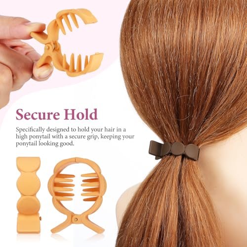Beaupretty Small Hair Claw Clips for High Ponytail - Secure Hold Hair Grips, Lightweight Styling Clips for Thick Women, 8 Pack - görsel 8