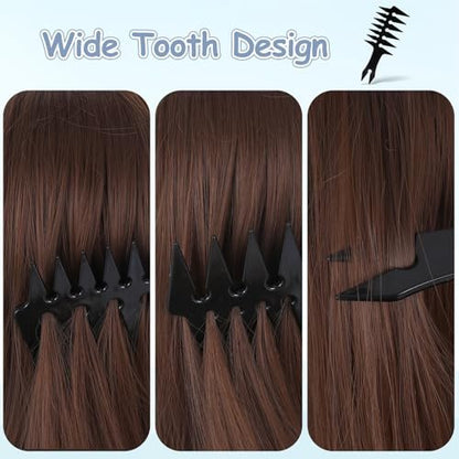 Hair Wide Tooth Comb - Double Sided Detangling Comb for Men's Hairstyling