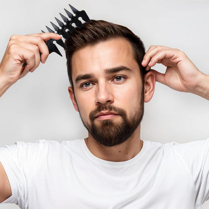 Hair Wide Tooth Comb - Double Sided Detangling Comb for Men's Hairstyling