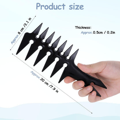 Hair Wide Tooth Comb - Double Sided Detangling Comb for Men's Hairstyling