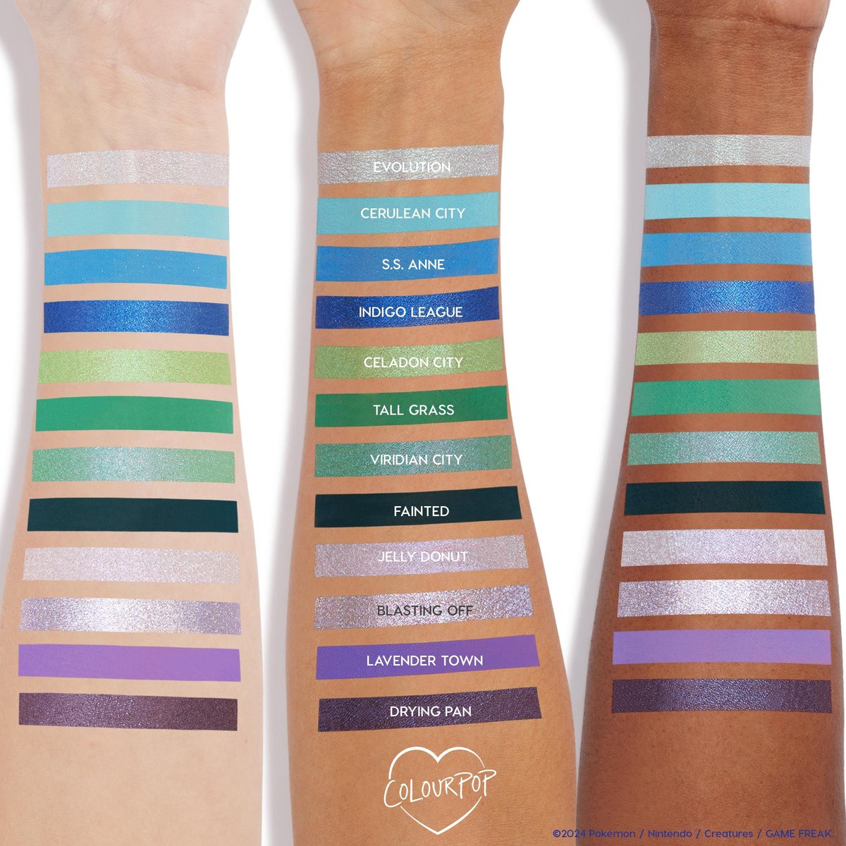 ColourPop x Pokémon Pallet Town Eyeshadow Palette - Limited Edition Makeup Palette Avelisse