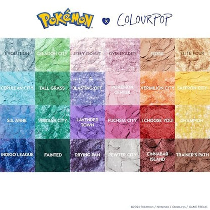 ColourPop x Pokémon Pallet Town Eyeshadow Palette - Limited Edition Makeup Palette Avelisse