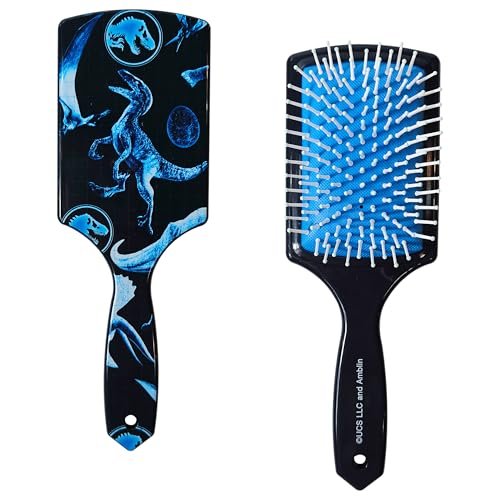 LUV HER Kids' Detangling Hair Brush - Jurassic World Design - Gentle on Wet & Dry Hair for Ages 3+ Avelisse
